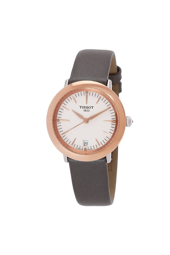 Glendora Quartz Diamond Cream Opalin Dial Ladies Watch T929.210.46.266.00