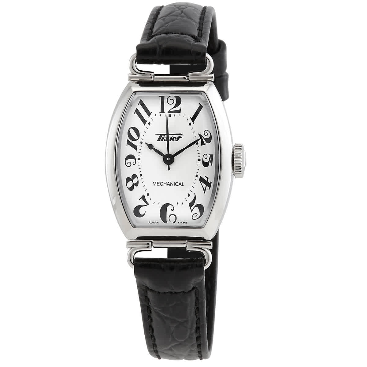 稀少 TISSOT(ティソ) Heritage Porto Hand Wind Ladies Watch Tissot Heritage Porto Hand Wind White Dial Women's Watch