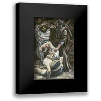 Tissot, James 11x14 Black Modern Framed Museum Art Print Titled - Peter Smites Off The Ear of Malchus