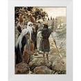thumbnail image 1 of Tissot, James 12x14 White Modern Wood Framed Museum Art Print Titled - Saul Questions The Young Maidens, 1 of 4