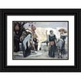 thumbnail image 1 of Tissot, James 14x11 Black Ornate Wood Framed with Double Matting Museum Art Print Titled - Women at The Well, 1 of 4