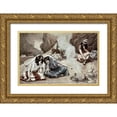 thumbnail image 1 of Tissot, James 14x11 Gold Ornate Wood Framed with Double Matting Museum Art Print Titled - Daughters of Lot, 1 of 4