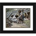 thumbnail image 1 of Tissot, James 14x12 Black Ornate Wood Framed with Double Matting Museum Art Print Titled - Mess of Pottage, 1 of 4