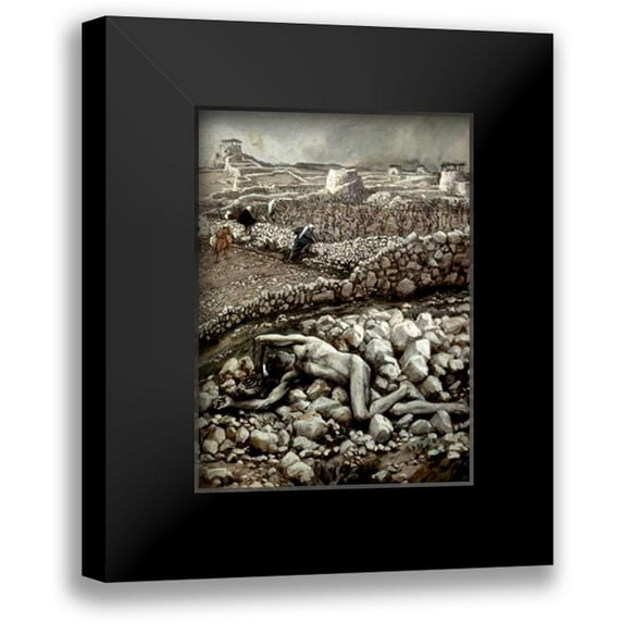 Tissot, James 14x18 Black Modern Framed Museum Art Print Titled - Son of The Master Vineyard