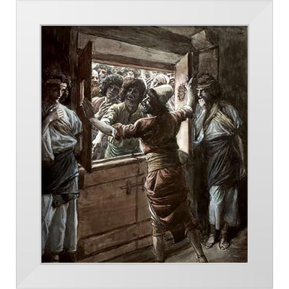 Tissot, James 15x17 White Modern Wood Framed Museum Art Print Titled - Sodomites