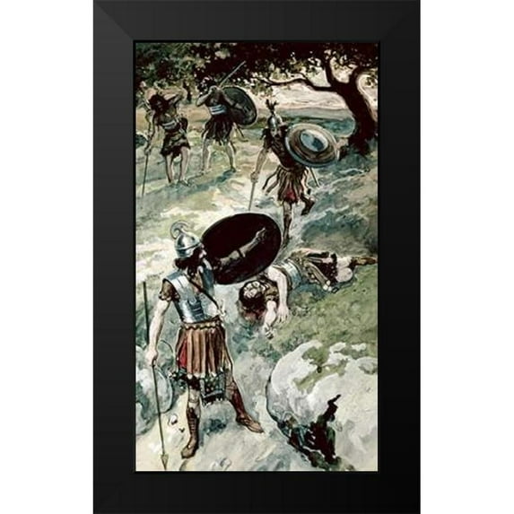 Tissot, James 15x24 Black Modern Framed Museum Art Print Titled - Abner and Asahel