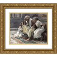 thumbnail image 1 of Tissot, James 17x15 Gold Ornate Wood Framed with Double Matting Museum Art Print Titled - David Mourns His Son Ammon, 1 of 4