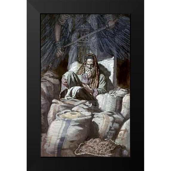 Tissot, James 17x24 Black Modern Framed Museum Art Print Titled - Man Who Laid Up Treasure