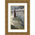 thumbnail image 1 of Tissot, James 20x32 Gold Ornate Wood Framed with Double Matting Museum Art Print Titled - Moses On The Mountain During The Battle, 1 of 4