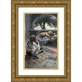 thumbnail image 1 of Tissot, James 21x32 Gold Ornate Wood Framed with Double Matting Museum Art Print Titled - David Plays The Harp Before Saul, 1 of 4