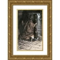 thumbnail image 1 of Tissot, James 21x32 Gold Ornate Wood Framed with Double Matting Museum Art Print Titled - Departure of Judas, 1 of 4