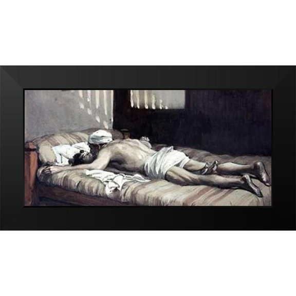 Tissot, James 24x13 Black Modern Framed Museum Art Print Titled - Elijah Raiseth The Widows Son