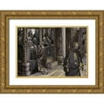 thumbnail image 1 of Tissot, James 32x24 Gold Ornate Wood Framed with Double Matting Museum Art Print Titled - Judas Goes To The High Priests, 1 of 4