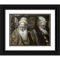 thumbnail image 1 of Tissot, James 32x26 Black Ornate Wood Framed with Double Matting Museum Art Print Titled - Annas and Caiaphas, 1 of 4