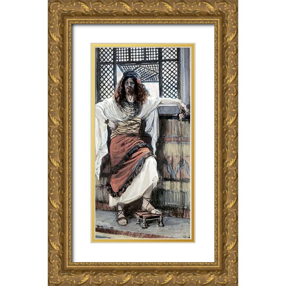 Tissot James 14x24 White Modern Wood Framed Museum Art Print