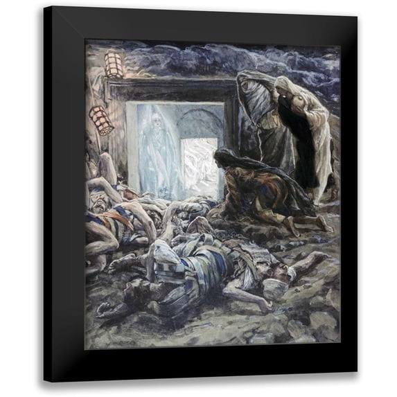 Tissot, James Jacques 15x17 Black Modern Framed Museum Art Print Titled - Mary Magdalene and The Holy Women at The Tomb