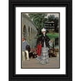 thumbnail image 1 of Tissot, James Jacques 23x32 Black Ornate Wood Framed with Double Matting Museum Art Print Titled - The Return From The Boating Trip, 1 of 4