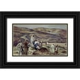 thumbnail image 1 of Tissot, James Jacques 32x20 Black Ornate Wood Framed with Double Matting Museum Art Print Titled - Christ Sending Out the Seventy Disciples Two by Two, 1 of 4