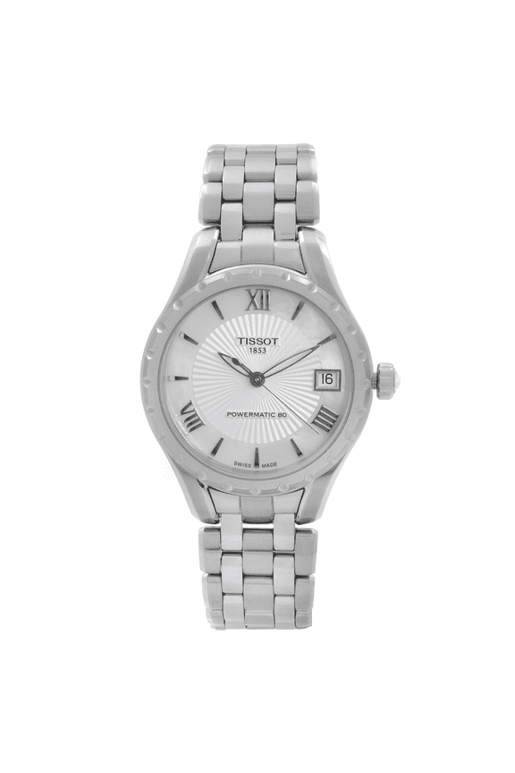 Lady 80 Steel White MOP Dial Automatic Ladies Watch T072.207.11.118.00