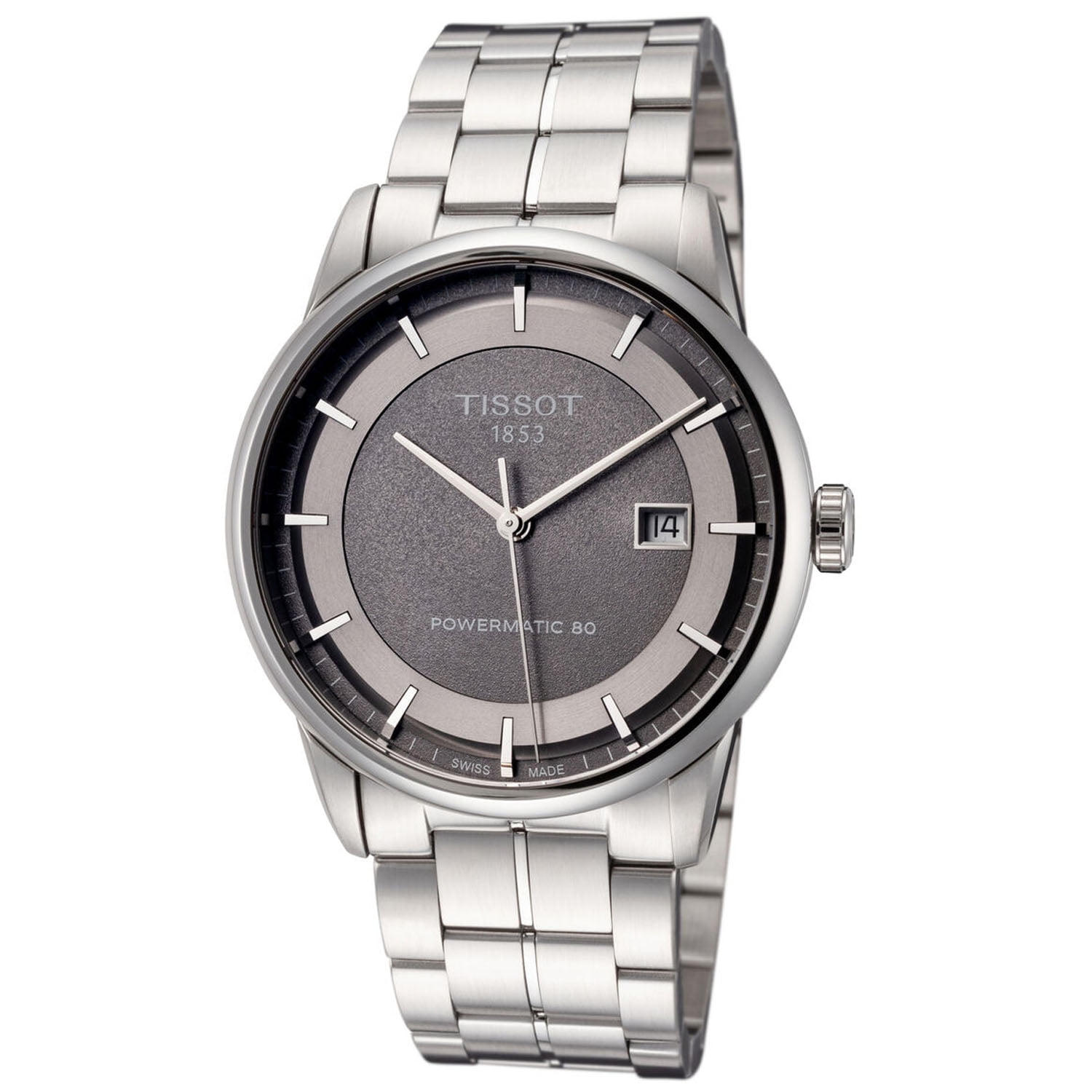 Tissot Luxury Automatic Anthracite Dial Stainless Steel Men Watch T0864071106100