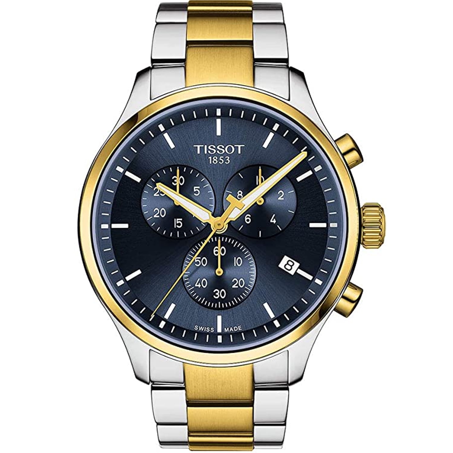NWT Tissot Chrono XL Chronograph Blue Dial Men\'s Watch Tissot Chrono L Classic 42mm Blue Dial Leather Strap – King  main image 4