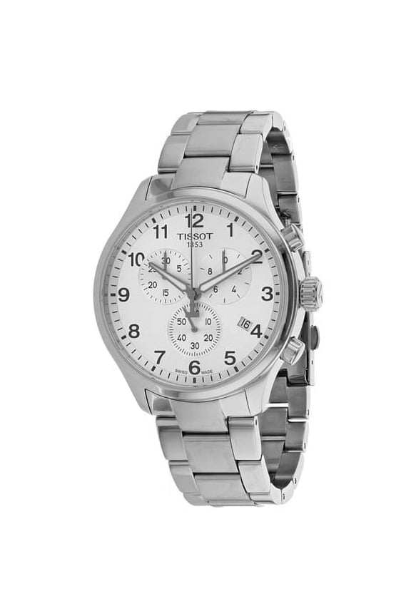 Men's Chrono XL Silver 45mm Quartz Watch T116.617.11.037.00