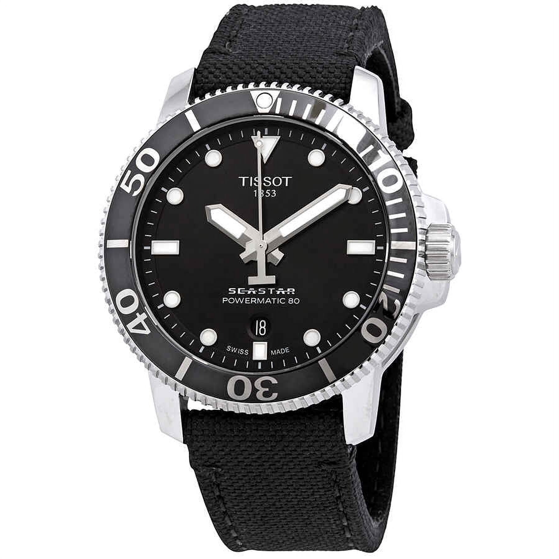 Tissot Men's Seastar 1000 Automatic Analog Black 43mm Watch