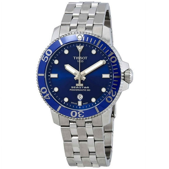 Tissot Men's Seastar 1000 Automatic Analog Blue 43mm Watch T120.407.11.041.00