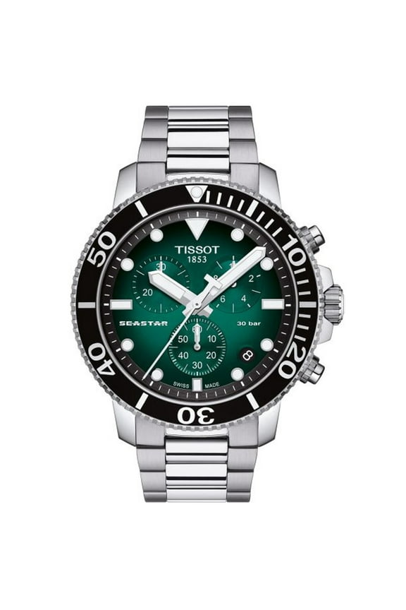 Men's Seastar Green Dial Watch - T1204171109101