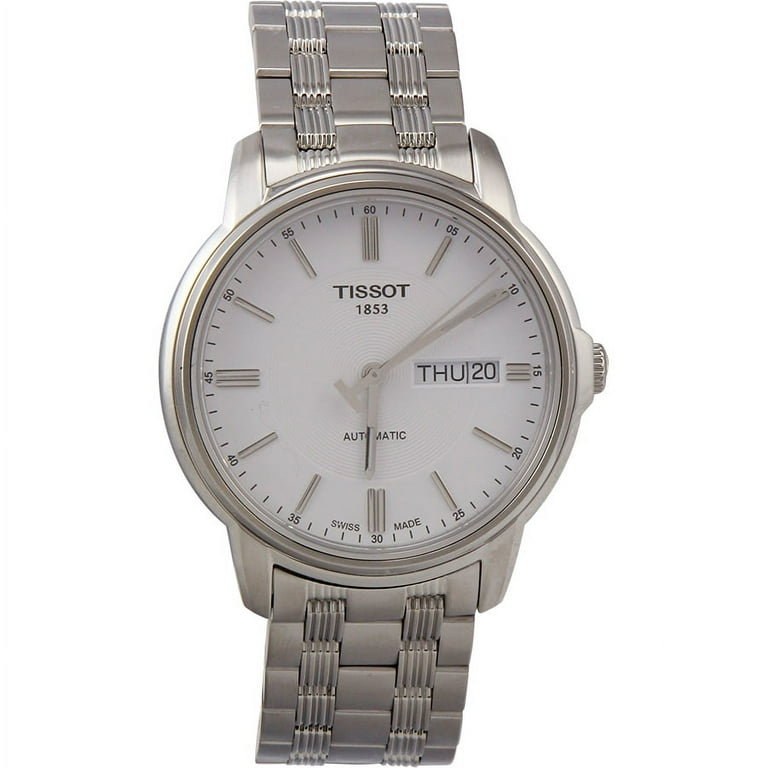 Tissot Men s T0654301103100 Automatic III Analog Swiss Automatic Silver Watch