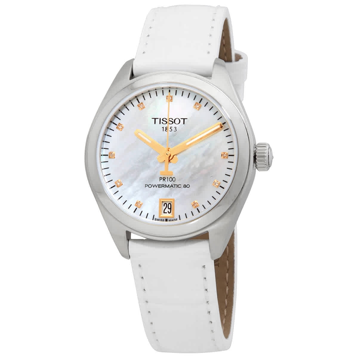 Tissot PR 100 Automatic Diamond White Mother of Malaysia Ubuy