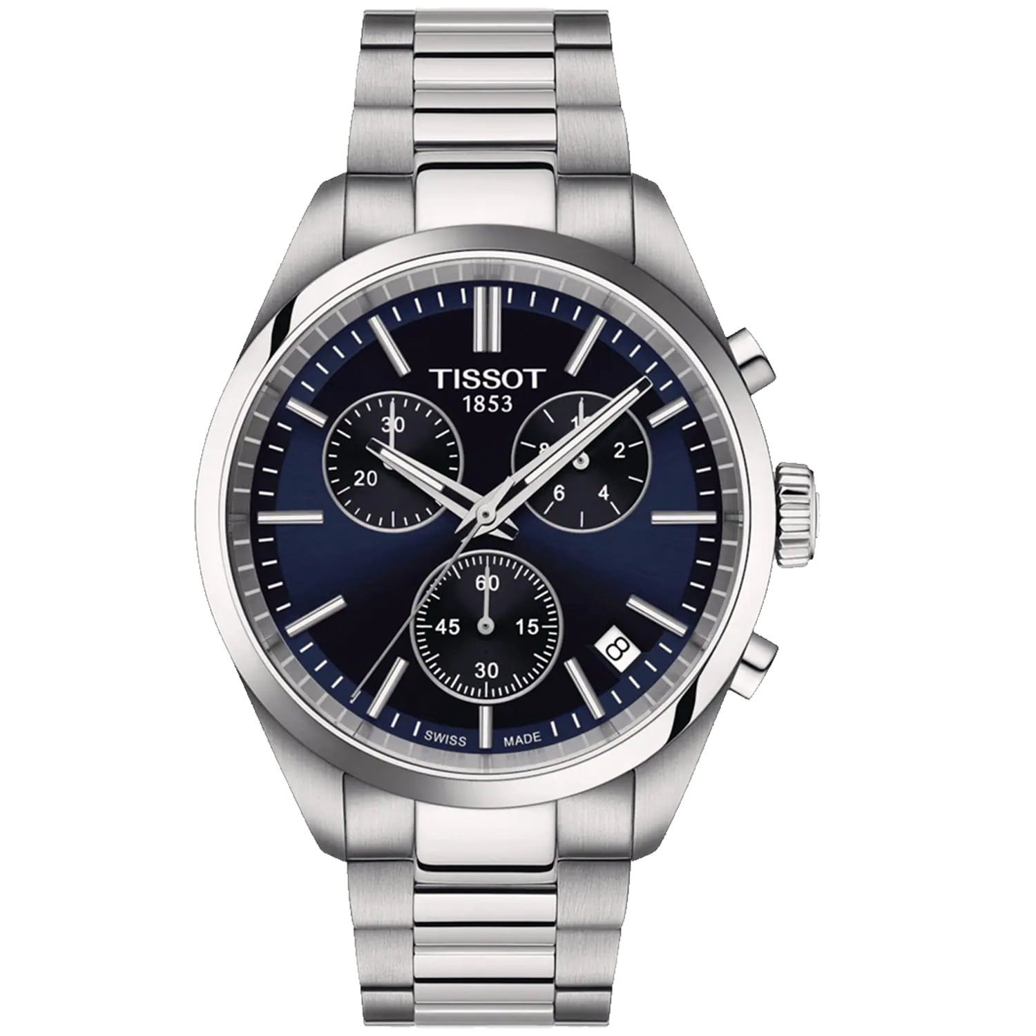 Tissot PRC 100 ブルー文字盤 Tissot-PR-100-Chronograph-