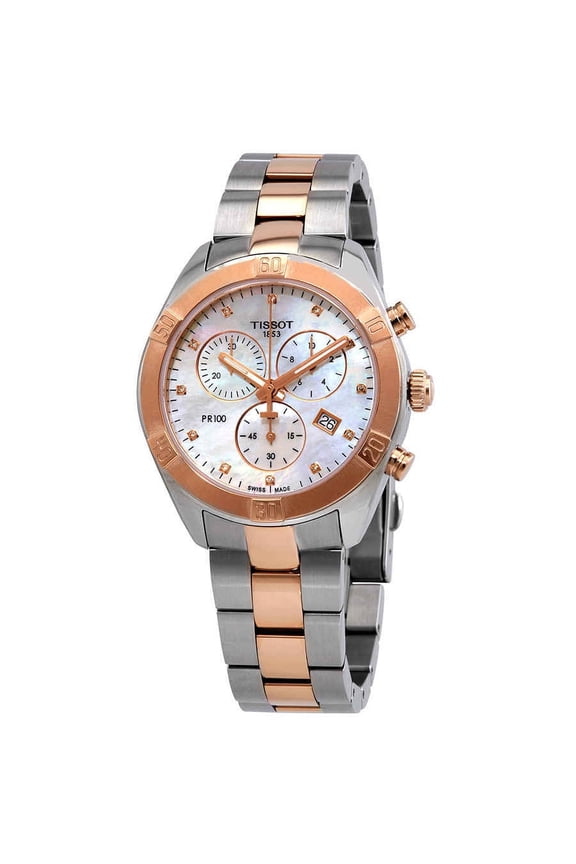 PR 100 Women's Diamond Swiss Chronograph Watch T101.917.22.116.00