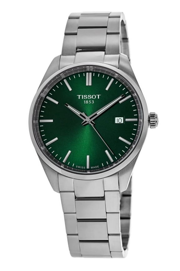 PR 100 Quartz 34mm Green Dial Steel Women's Watch T150.210.11.091.00