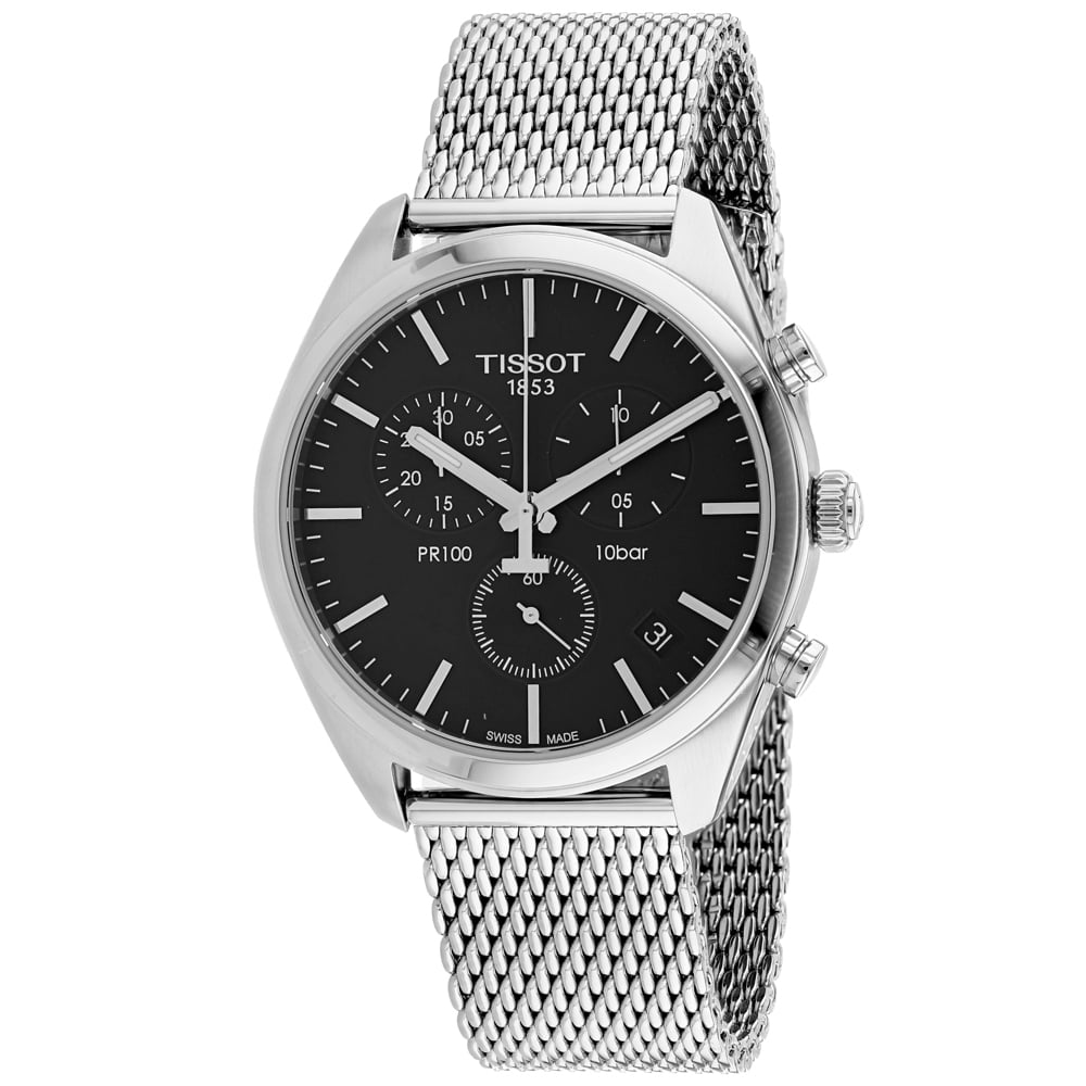 Tissot PR100 Chronograph Watch Black Dial Togo Ubuy