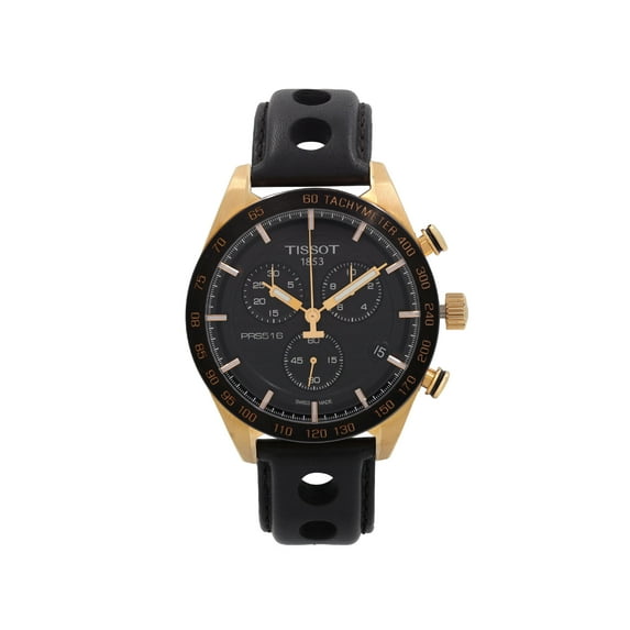 Tissot PRS 516 Chronograph Steel Black Dial Quartz Mens Watch T100.417.36.051.00