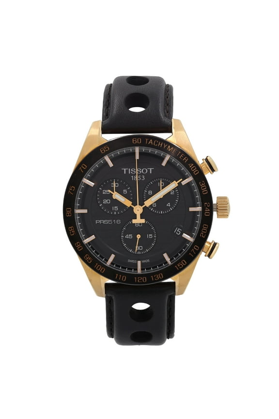 PRS 516 Chronograph Steel Black Dial Quartz Mens Watch T100.417.36.051.00