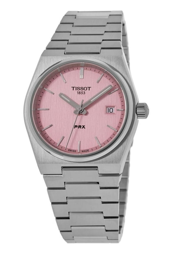 PRX 35mm Quartz Pink Dial Steel Women's Watch T137.210.11.331.00