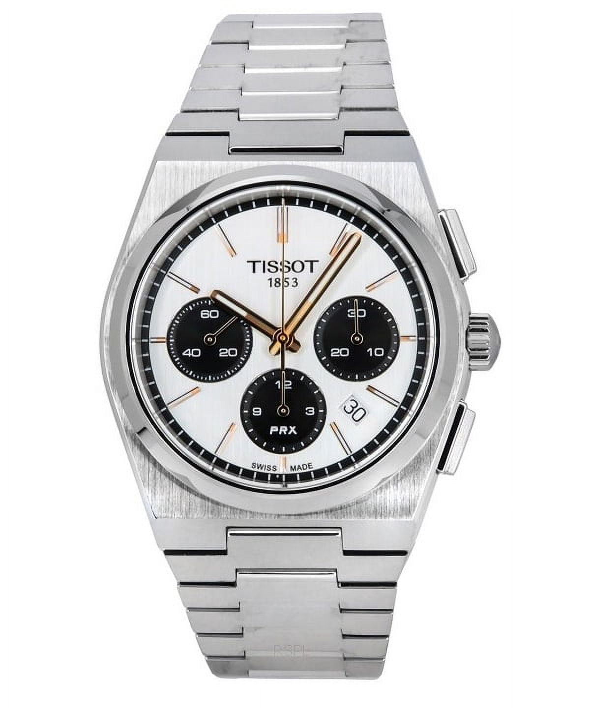 White tissot mens watch top