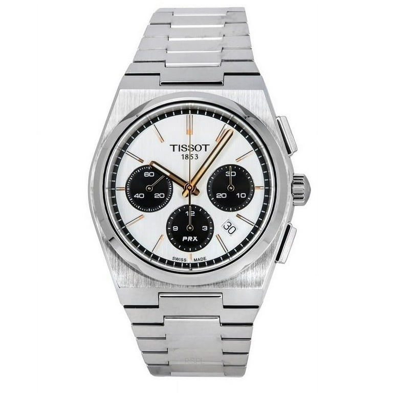Tissot PRX Chronograph Automatic White Dial Men's Watch