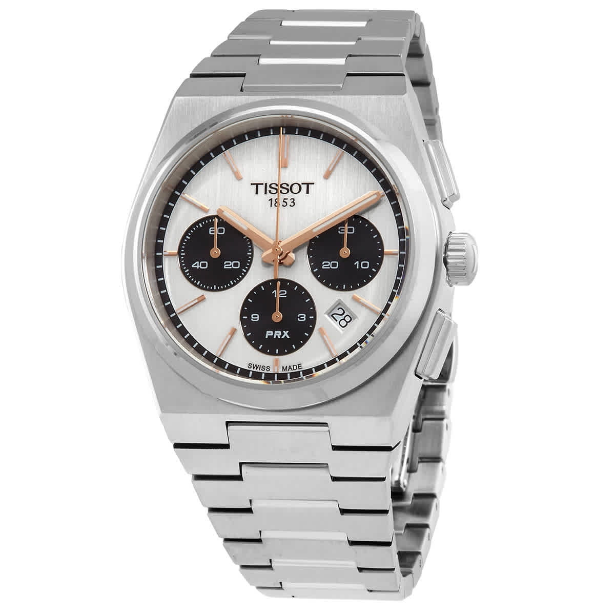 Tissot PRX Chronograph Automatic White Dial Men s Watch