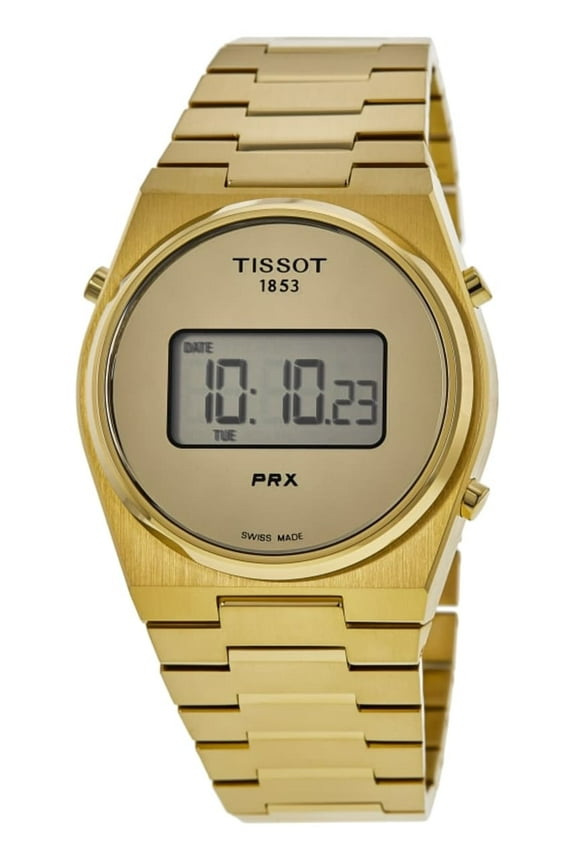PRX Digital Quartz Gold Dial Men's Watch T1372633302000