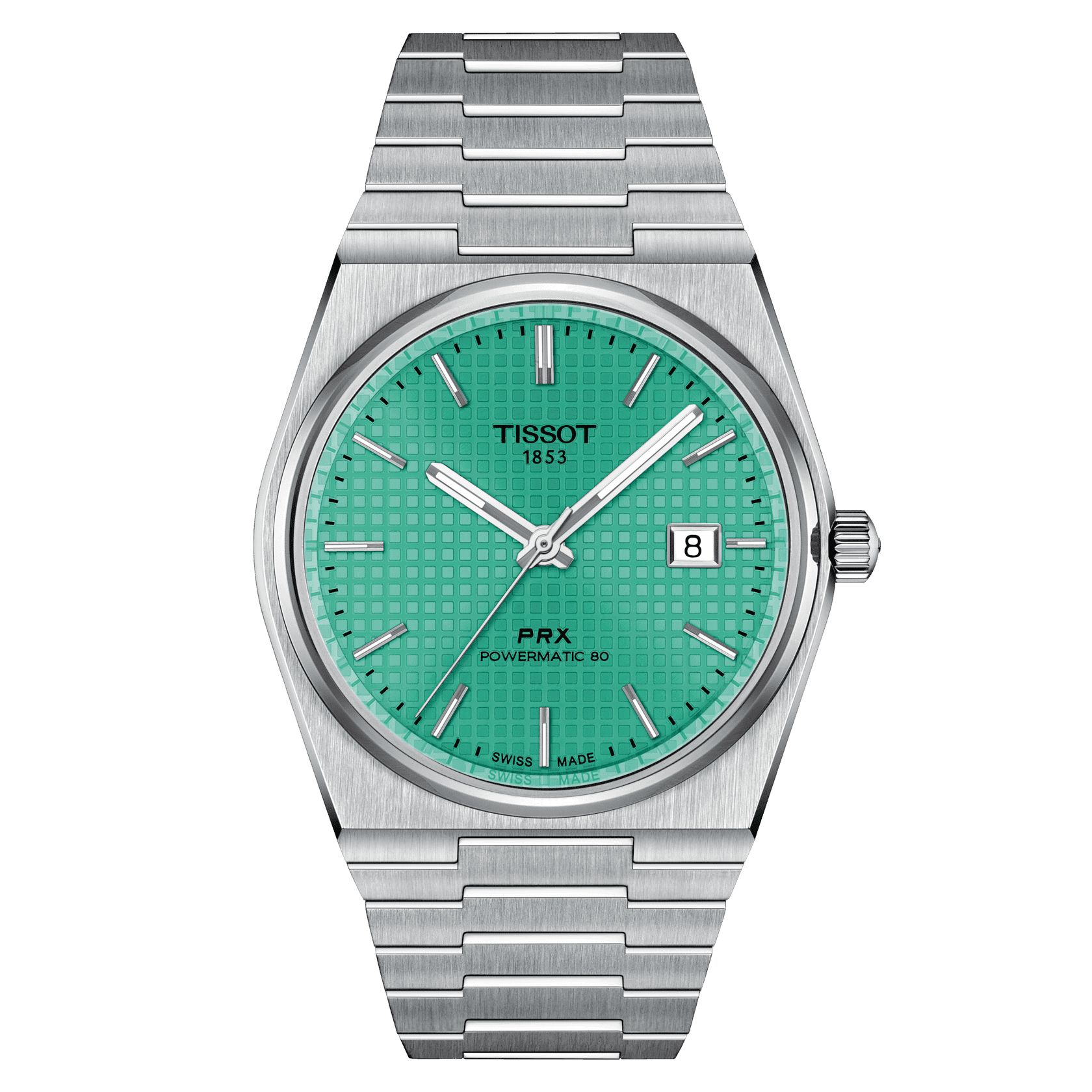 Tissot PRX Powermatic 80 Automatic Light Green Dial Steel Men's Watch T137.407.11.091.01