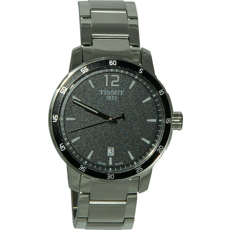 Tissot Quickster Black Dial Stainless Steel Men s Watch T0954101105700