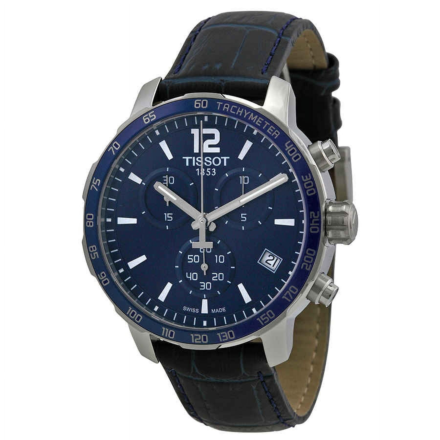 Tissot Quickster Chronograph Blue Dial Mens Watch T0954171604700 