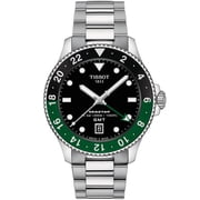 Tissot Mens Seastar 1000 Quartz GMT Black Dial Watch - T1208521105100