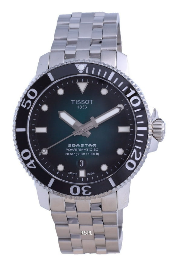 T-Sport Seastar 1000 Powermatic 80 Diver's Automatic T120.407.11.091.01 T1204071109101 300M Men's Watch