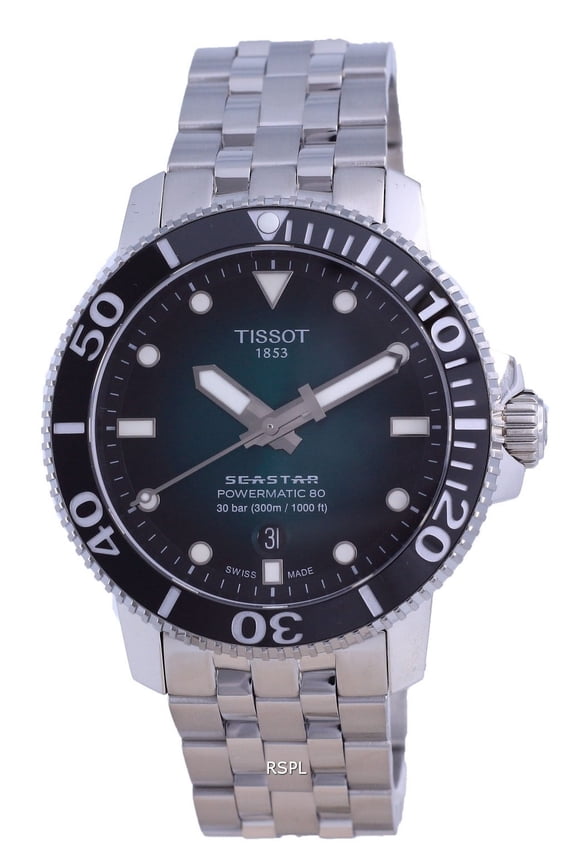 T-Sport Seastar 1000 Powermatic 80 Diver's Automatic T1204071109101 300M Men's Watch