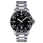 Tissot Mens Seastar Black Dial Watch - T1204101105100