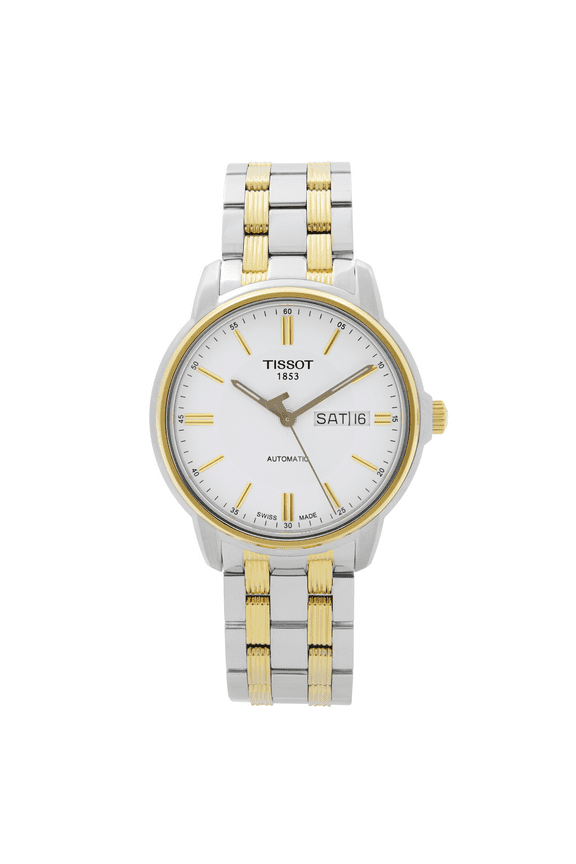 T-Classic 40mm Steel White Dial Automatic Mens Watch T065.430.22.031.00